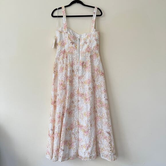 Anthropologie X Bardot Lilah Sweetheart Corset A-Line Midi Dress Multicolor XL - Picture 7 of 9